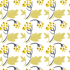 Collage style seamless pattern