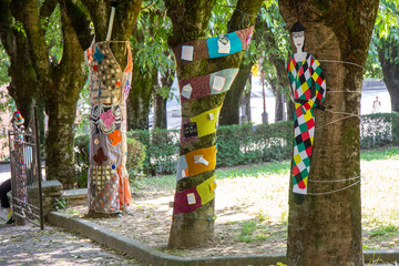 embroidery on plants and trees market of the absurd castelvetro di modena