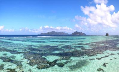 Picture of a paradise tropical beach in Seychelles