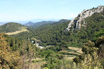 Fototapeta na wymiar Vallée en Ardèche