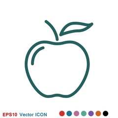 Apple Icon in trendy flat style isolated on background.