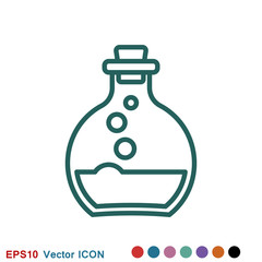 Aromatherapy icon, accessory for aromatherapy. Concept illustration for web site