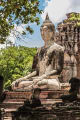 Obraz premium Buddha,Ayutthaya Historical Park in Thailand