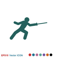 Athlete icon isolated on background vector illustration