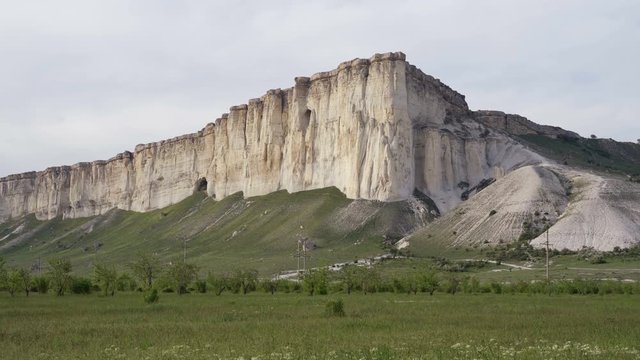 Beautiful landscape of White Rock or Belaya Scala, Rock Aq Kaya, Crimea