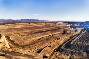 HV Coal mine Mt Thorley Blue Sky