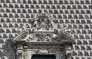 Entrée de l église Gesu Nuovo