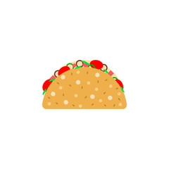Food,  tacos icon. Element of color international food icon. Premium quality graphic design icon. Signs and symbols collection icon