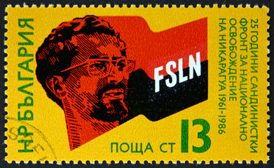 Postage stamp Bulgaria 1986 Augusto Cesar Sandino, Nicaraguan revolutionary