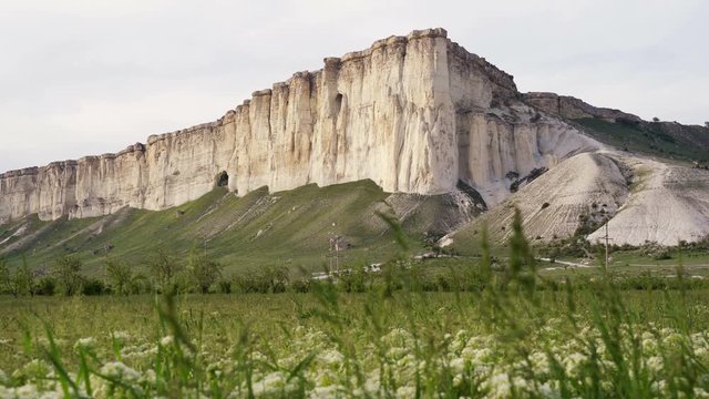 Beautiful landscape of White Rock or Belaya Scala, Rock Aq Kaya, Crimea