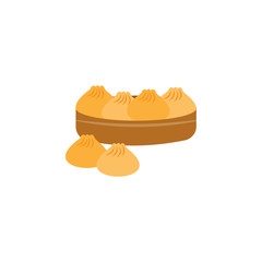Baozi, food icon. Element of color international food icon. Premium quality graphic design icon. Signs and symbols collection icon