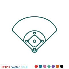 Baseball icon vector. Premium symbol icons. Vector illustration.