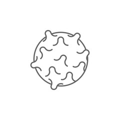 Gym ball, physiotherapy icon. Element of physiotherapy icon. Thin line icon for website design and development, app development. Premium icon