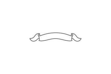 Scroll, ribbon illustration. Element of ribbon icon. Thin line icon for website design and development, app development. Premium icon