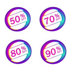 Modern promotion square web banner for social media mobile apps