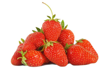 Fototapeta na wymiar Red berry strawberries isolated on white background
