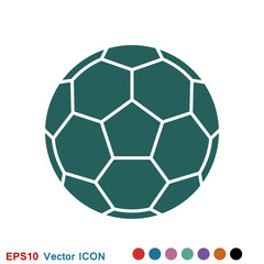 Fototapeta premium Sport ball icon. Flat vector illustration isolated on background