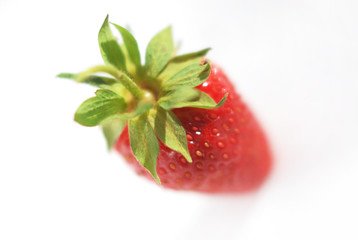 Red berry strawberry isolated on white background