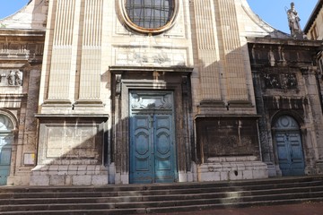 Ville de Lyon - Eglise catholique Saint Irénée Saint Just - située sur la rue des Macchabées