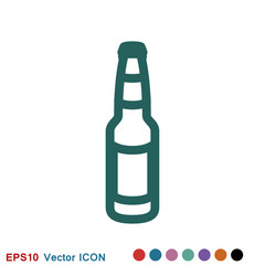 Beer bottle icon vector illustration for web and apps.