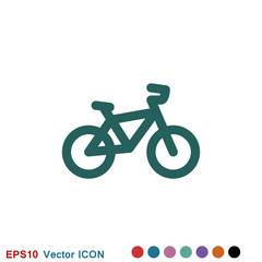 Fototapeta premium Bicycle icon. Vector element illustration on background.