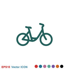 Fototapeta premium Bicycle icon. Vector element illustration on background.