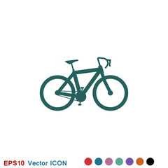 Obraz na płótnie Canvas Bicycle icon. Vector element illustration on background.