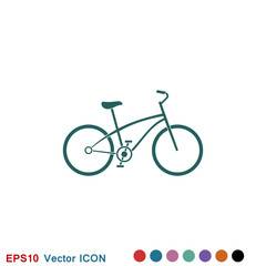 Obraz premium Bicycle icon. Vector element illustration on background.