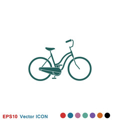 Fototapeta premium Bicycle icon. Vector element illustration on background.