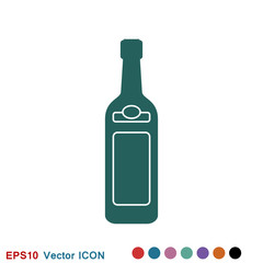 Bottle vector icon, for mobile and web design. Drink Bottle vector graphics