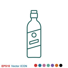 Bottle vector icon, for mobile and web design. Drink Bottle vector graphics