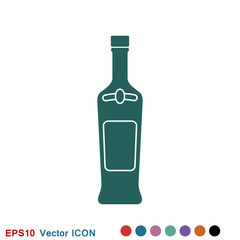 Bottle vector icon, for mobile and web design. Drink Bottle vector graphics