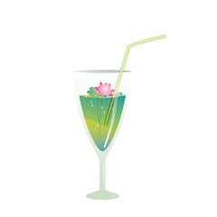 summer lotus flower and drinks