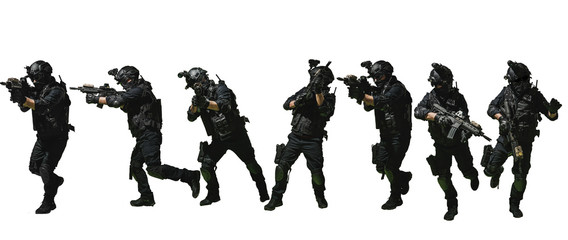 special forces soldier police, swat team member - 272411280