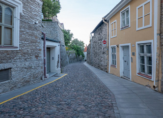 street in old town estonia tallinn