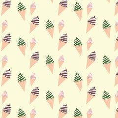ソフトクリームパターン
