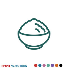 Breakfast icon. Vector symbol on a background