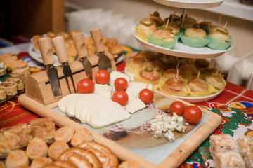 Delicious table at the party