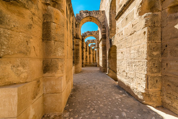 Amphitheatre of El Jem in Tunisia