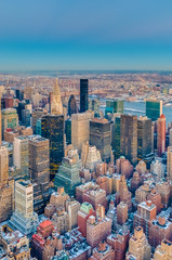 Dusk in Midtown, New York, United States.