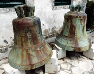 bells from an old church in Zakynthos Island - Greece