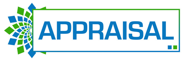 Appraisal Green Blue Circular Box 