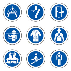 Required Personal Protective Equipment (PPE) Symbol,Safety Icon,Vector Illustration