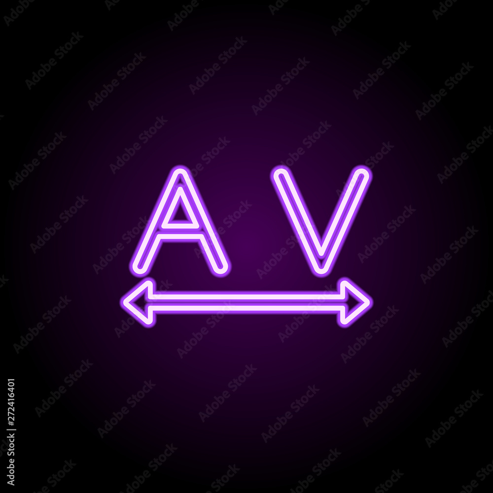 Aufkleber editorial, tracking neon icon. elements of editorial design set. simple icon for websites, web desig