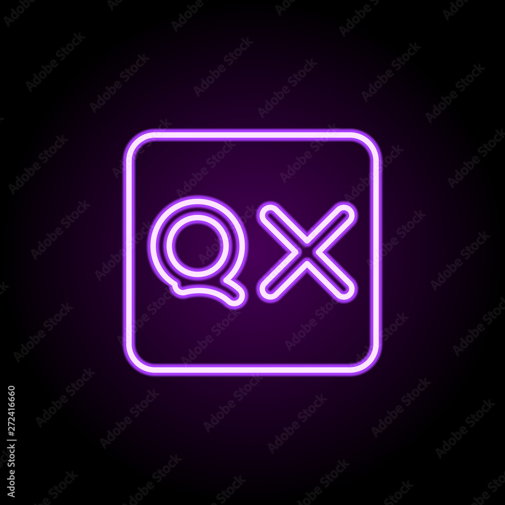 Poster editorial, quark neon icon. elements of editorial design set. simple icon for websites, web design, 
