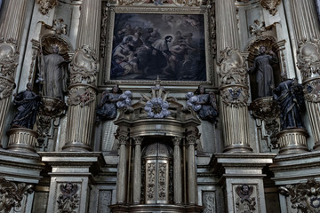 inside a church in caceres
