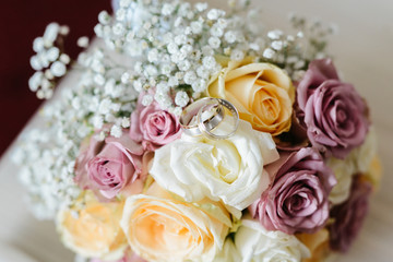 Beautiful wedding bouquet for bride