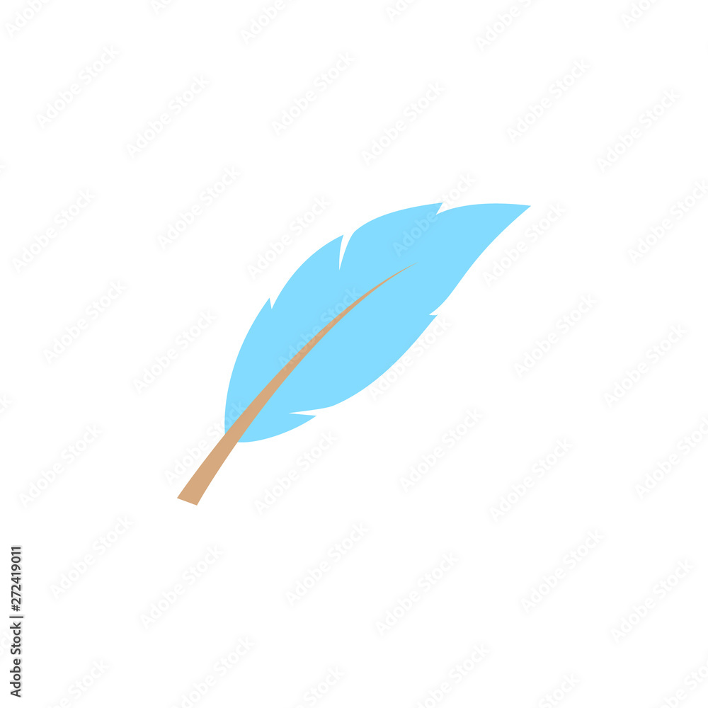 Poster feather color icon. element of boho color icon. premium quality graphic design icon. signs and symbo