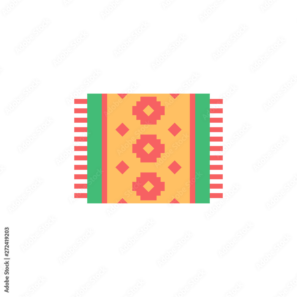 Poster carpet color icon. element of boho color icon. premium quality graphic design icon. signs and symbol