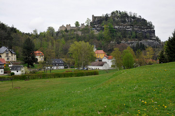 Fototapeta na wymiar klosterberg oybin und kurort oybin